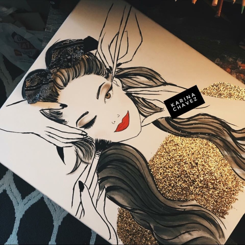 Vanity handmade painting